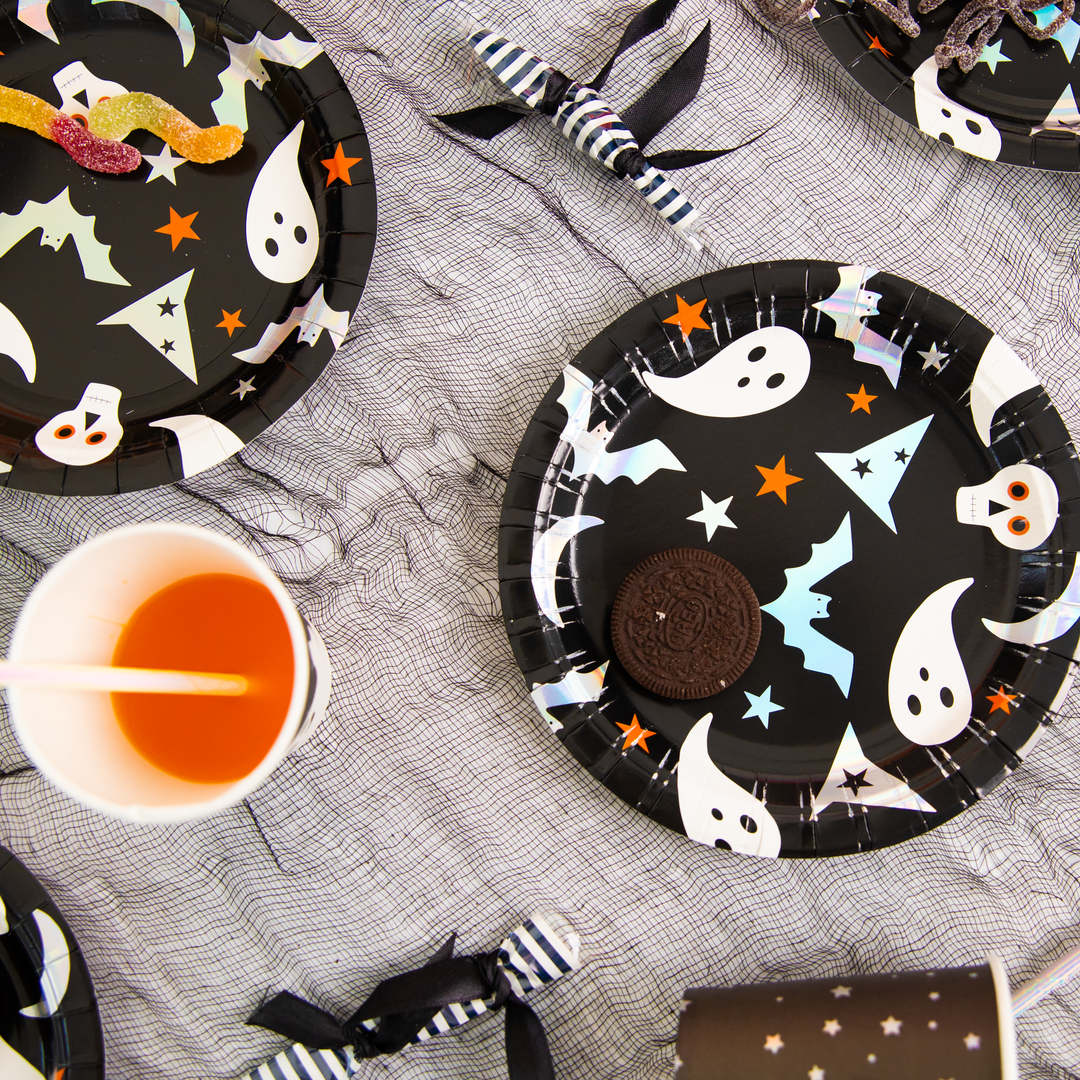 Talerzyk papierowy Halloween 7cali 6szt.