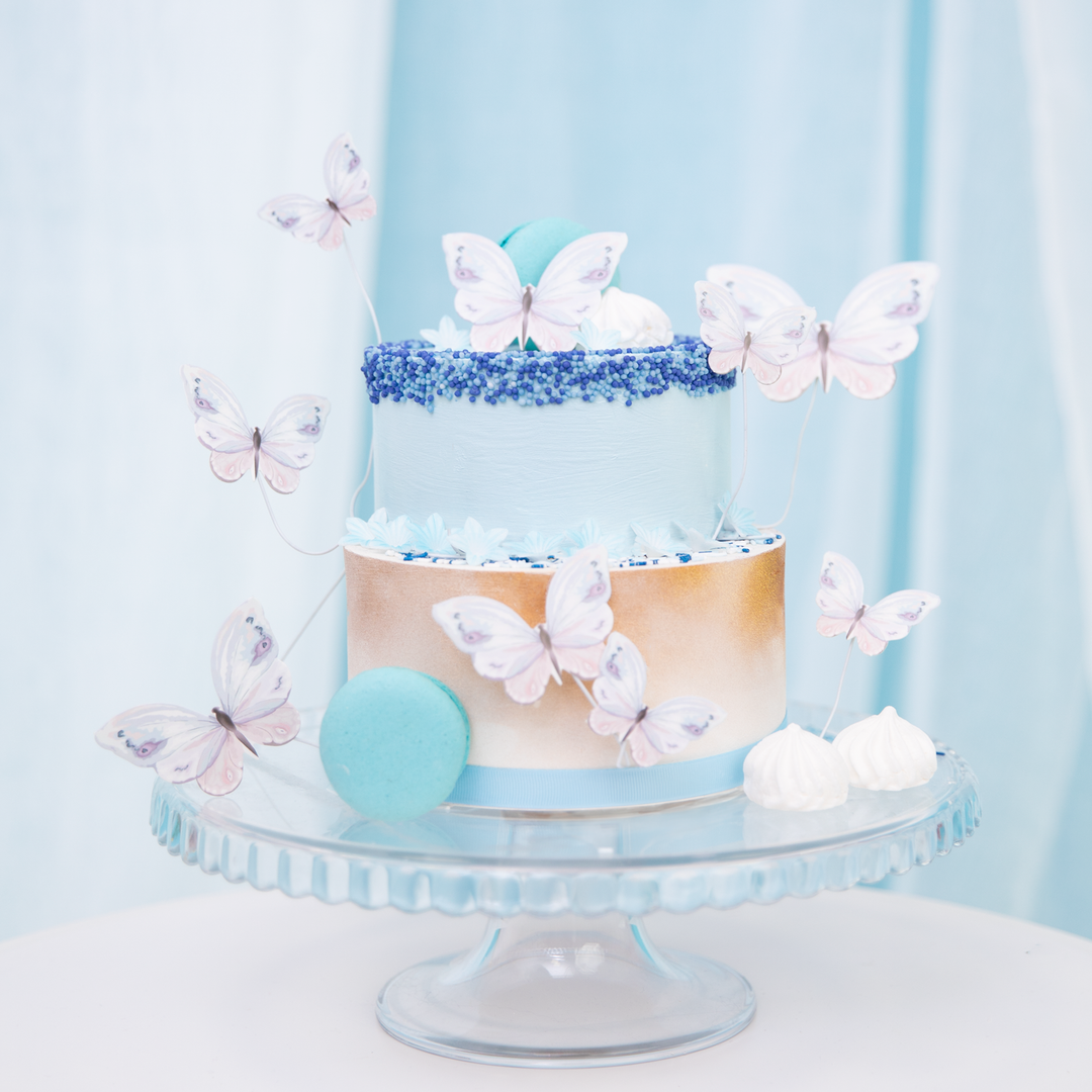 Toppery na tort Motyle  9szt.