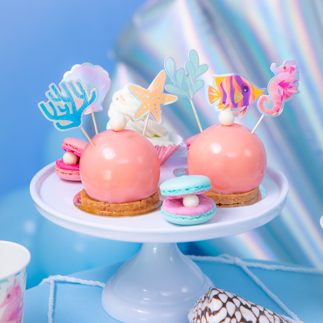 Toppery na tort Ocean 6szt.