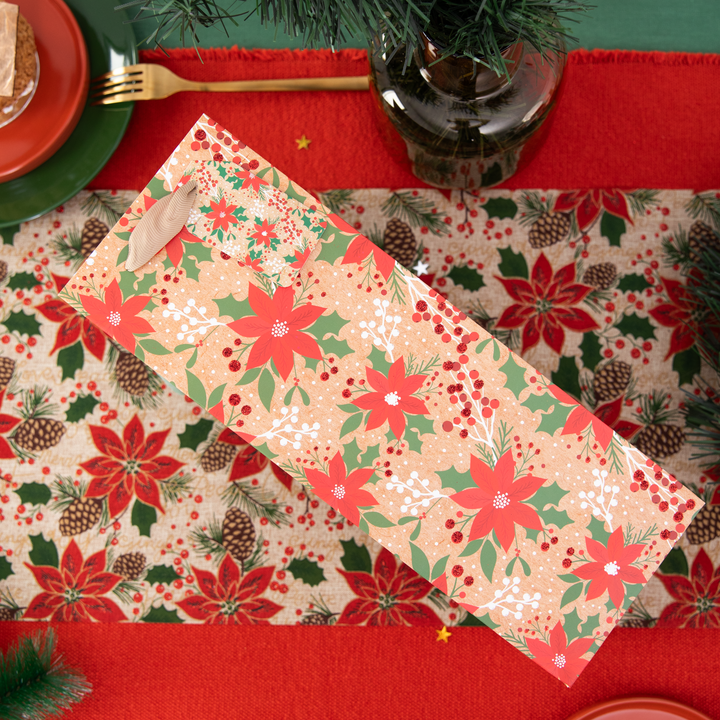 Torebki na prezenty Christmas greetings 12szt. mix