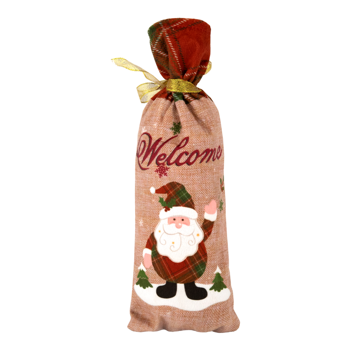 Fabric gift bags, 6 pcs, mix