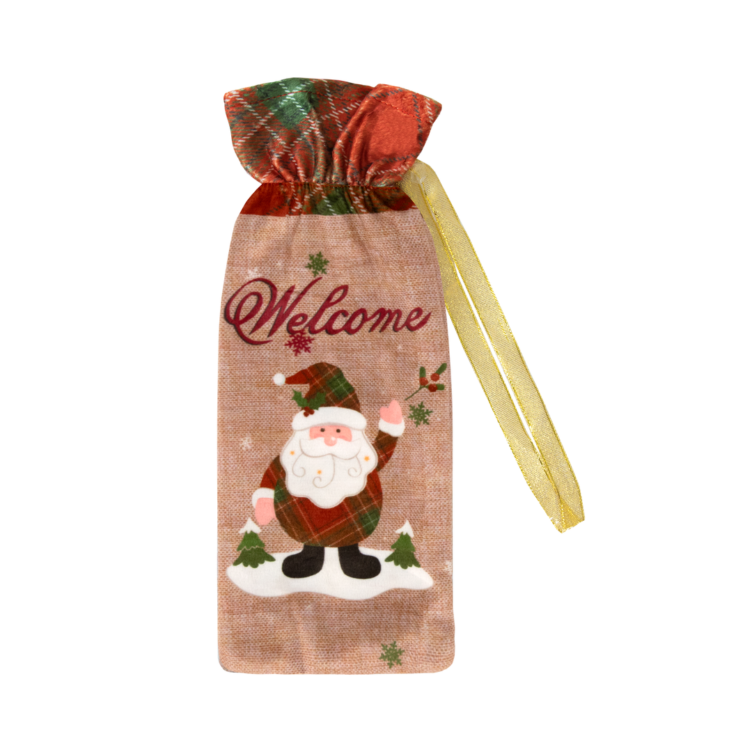 Fabric gift bags, 6 pcs, mix