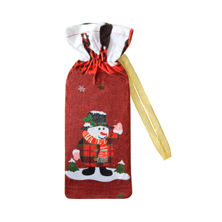 Fabric gift bags, 6 pcs, mix