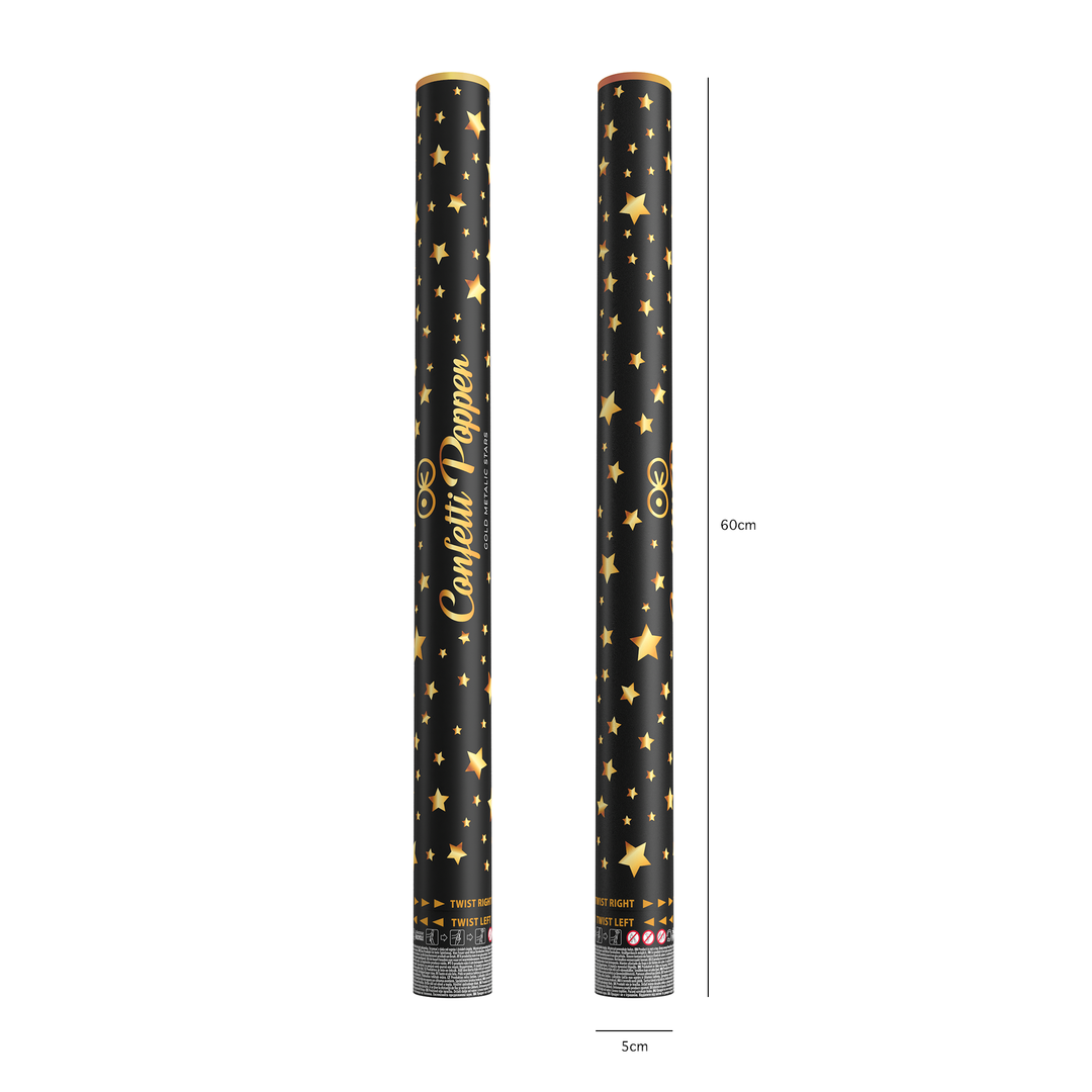 Konfetti gwiazdki metaliczne złote 60cm