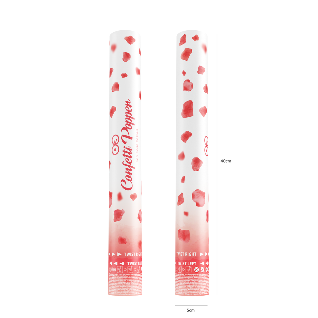 Konfetti płatki róż czerwone 40cm