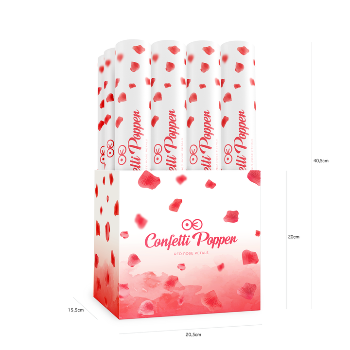 Konfetti płatki róż czerwone 40cm