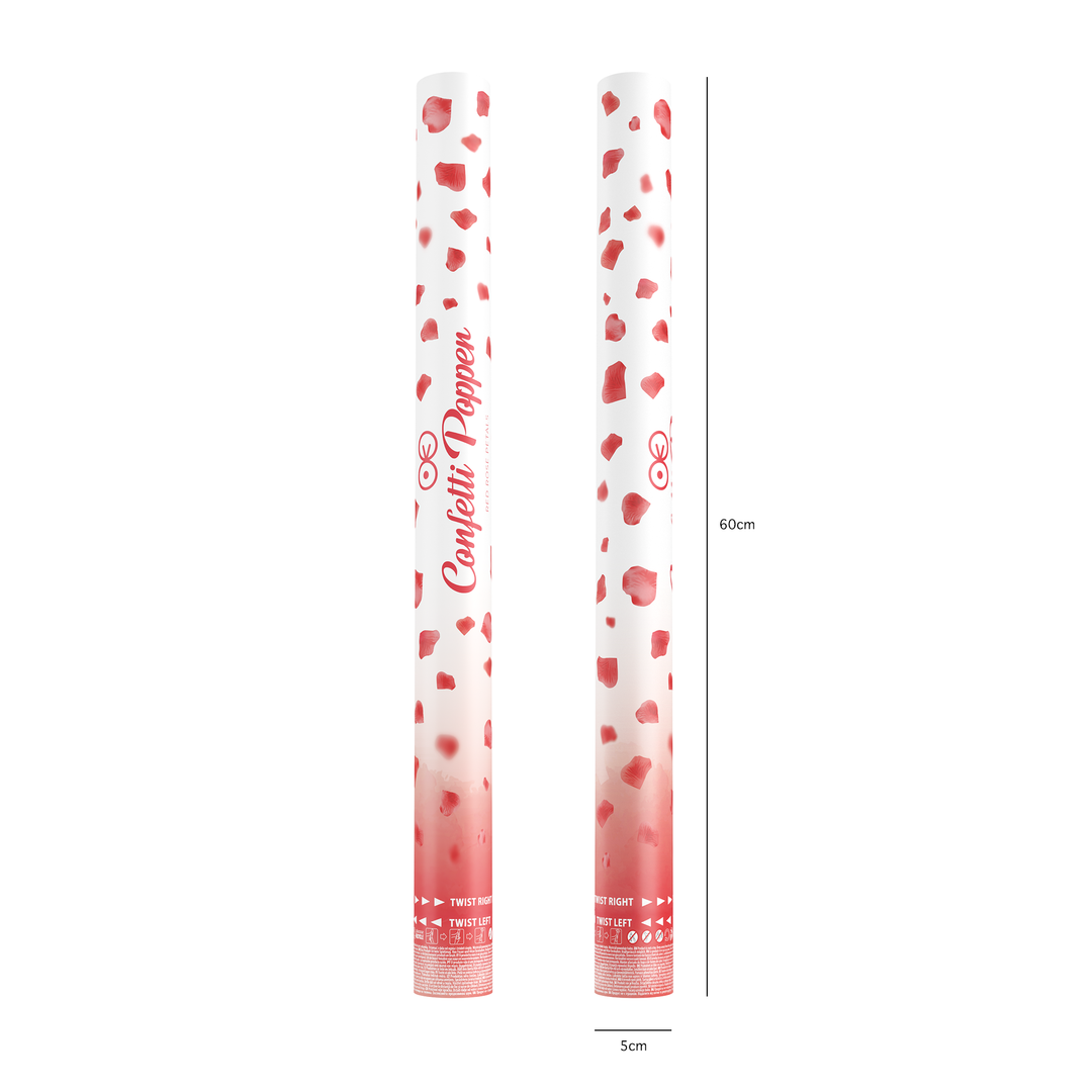 Konfetti płatki róż czerwone 60cm