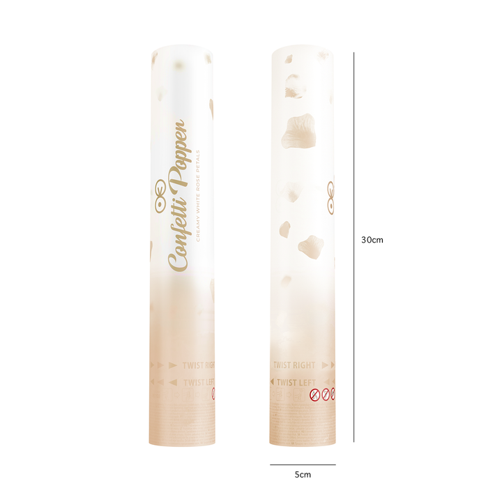 Konfetti płatki róży kremowe 30cm