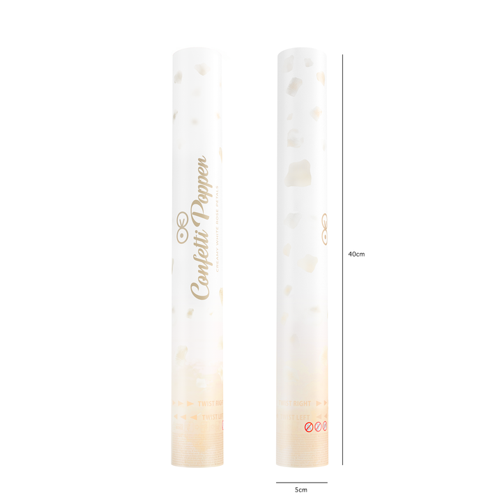 Konfetti płatki róży kremowe 40cm