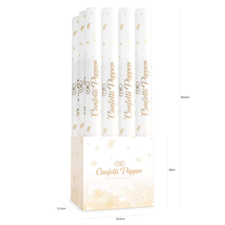 Konfetti płatki róży kremowe 60cm