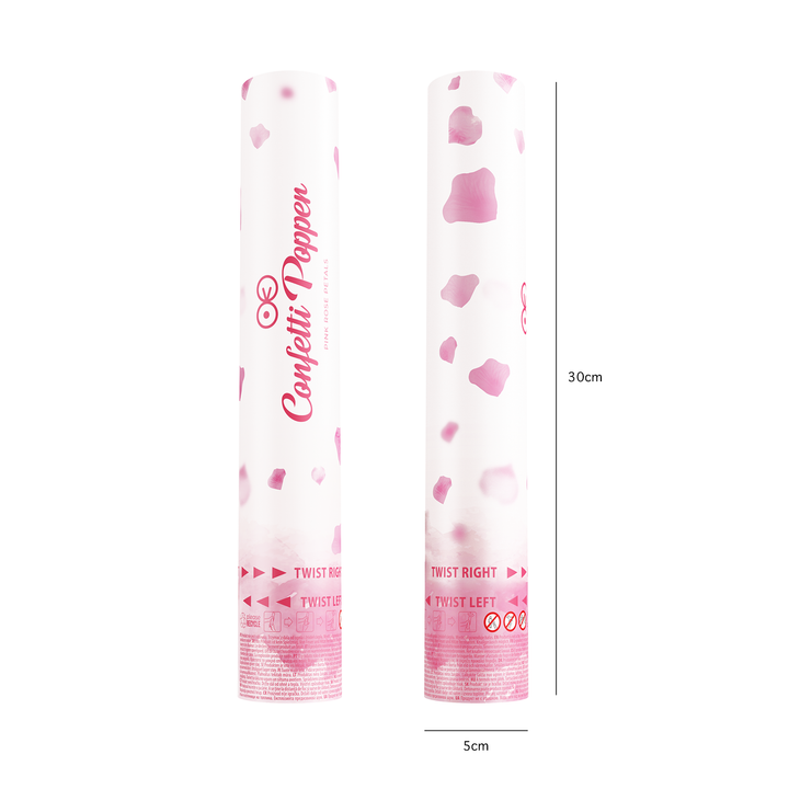 Konfetti płatki róży różowe 30cm