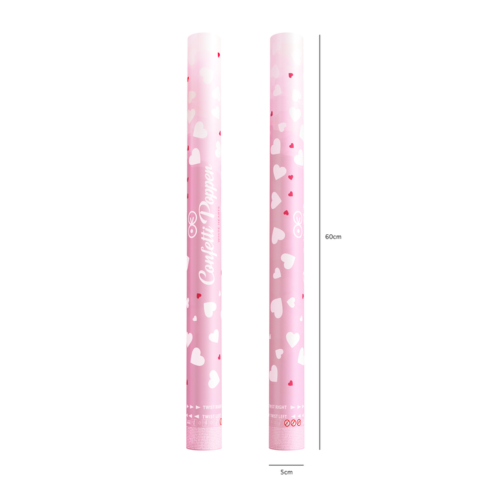 Konfetti serca białe 60cm