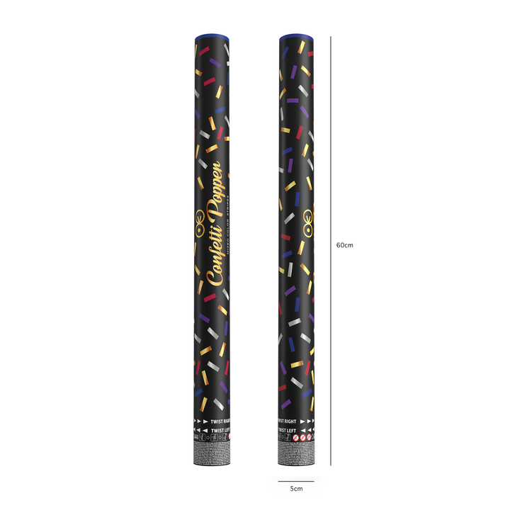 Konfetti paski metaliczne kolorowe 60cm