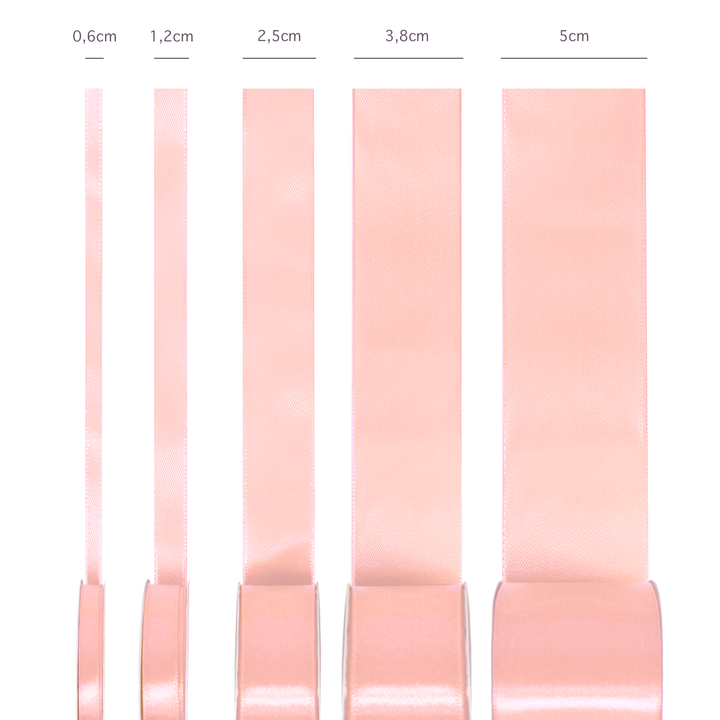 Tasiemka satynowa rose gold 5x23m