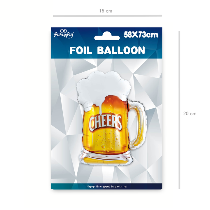 Balon foliowy Kufel piwa Cheers 58x73cm