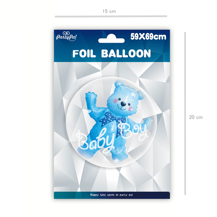 Balon foliowy baby Boy Miś 69x59cm
