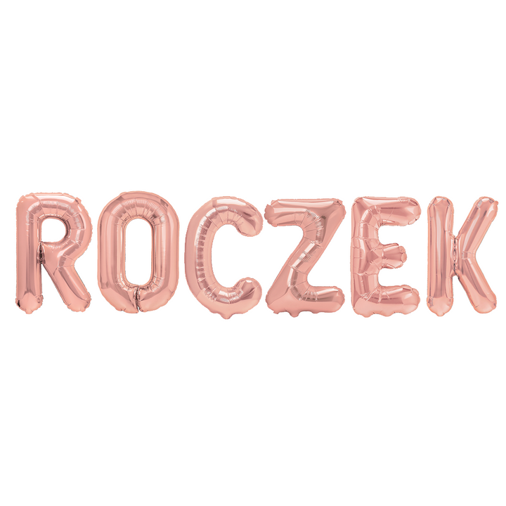 Balon foliowy napis ROCZEK rose gold