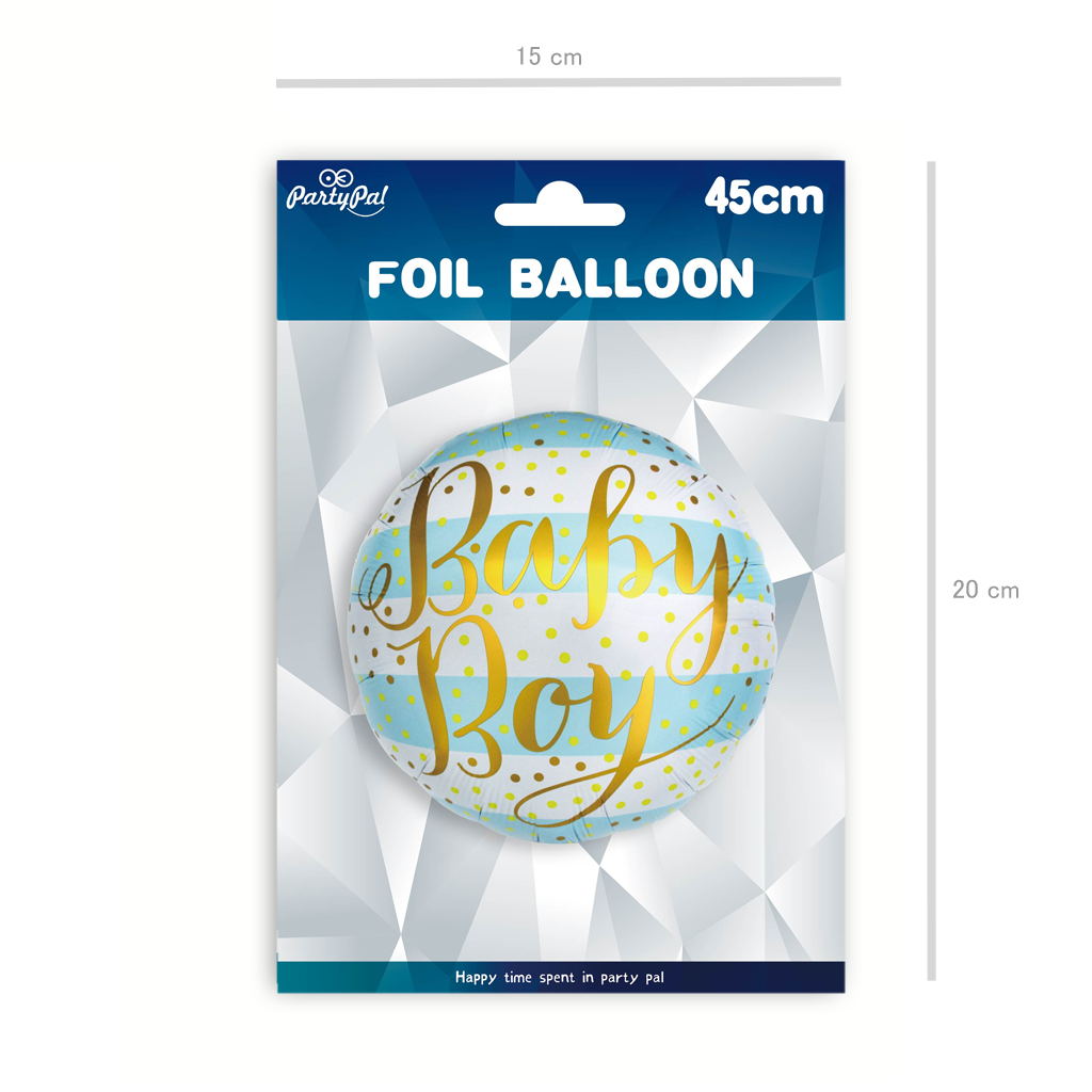 Balon foliowy Baby Boy złoty napis 18cali