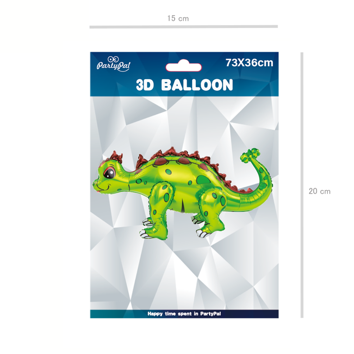 Balon foliowy Ankylozaur zielony 73x36cm