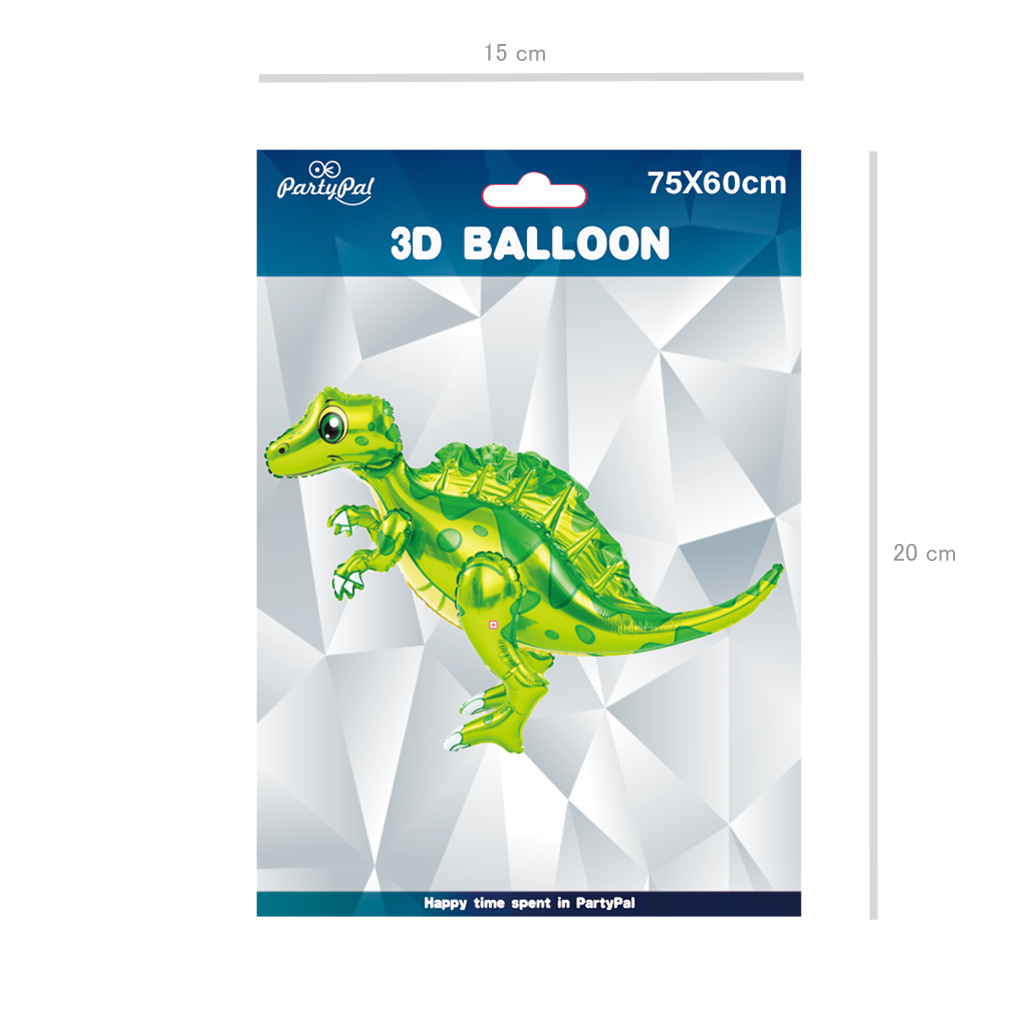Balon foliowy Spinozaur zielony 75x60cm
