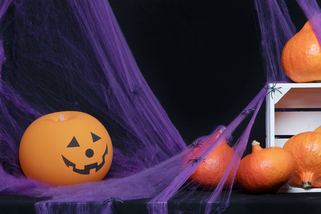 Pajęczyna Halloween fioletowa 200g