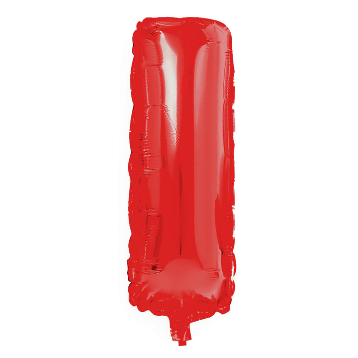 Balon foliowy litera I czerwony 40cm N