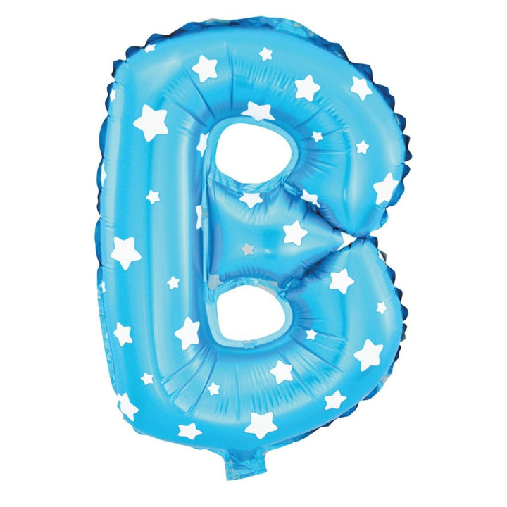 Balon foliowy Gwiazdki litera B niebieski 40cm N