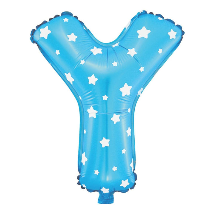 Фолиев балон Stars буква Y, син, 40cm N
