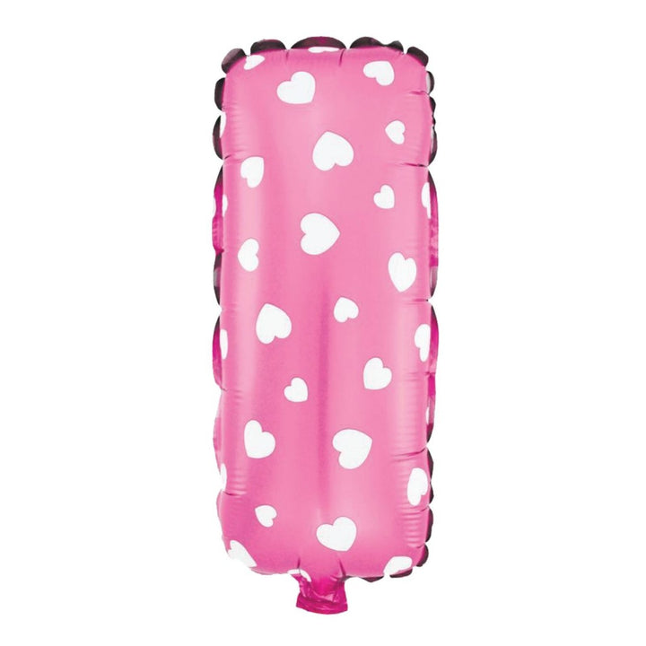 Balon foliowy Serduszka litera I różowy 40cm N
