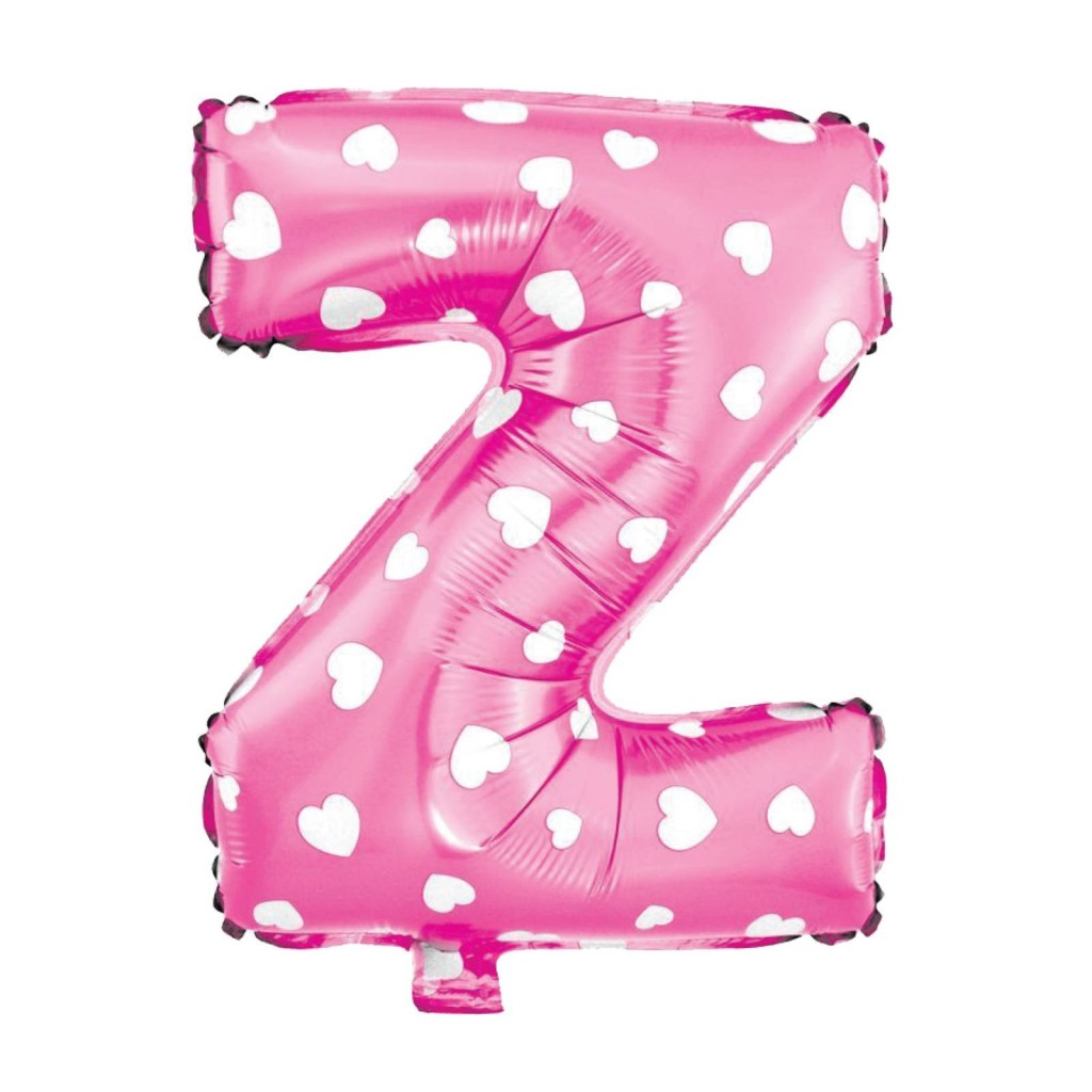 Folioilmapallo Hearts letter Z, pinkki, 40cm N