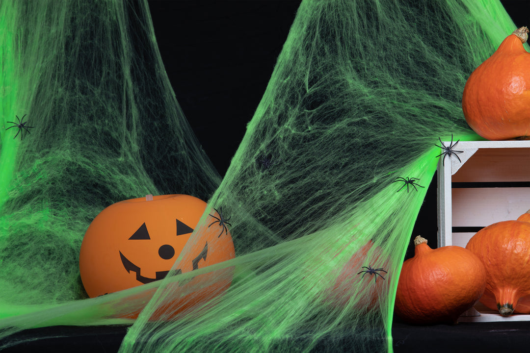 Pajęczyna Halloween zielona 60g