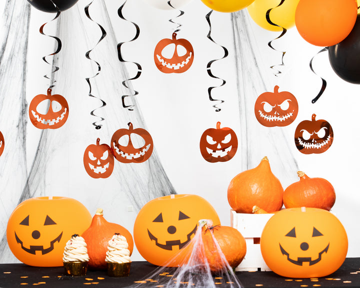 Świderki Halloween Dynie 6szt.
