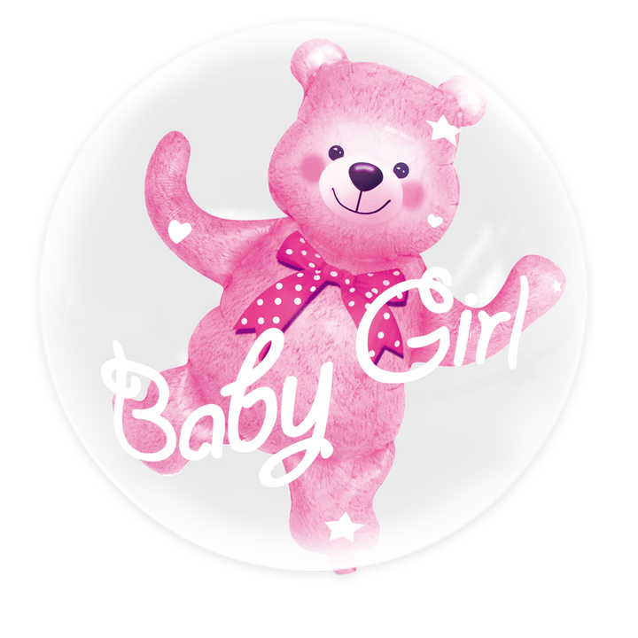 Balon foliowy baby Girl Miś 69x59cm
