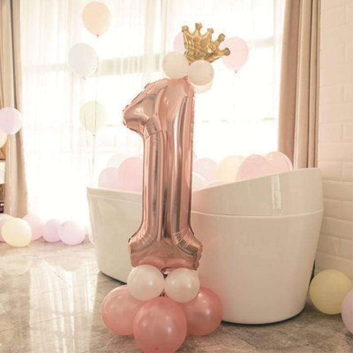 Zestaw balonów rose gold 1