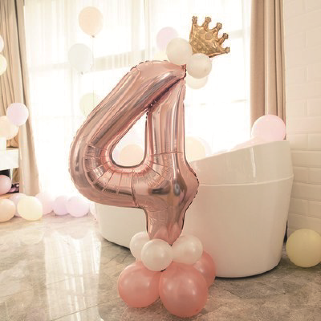 Zestaw balonów rose gold 4