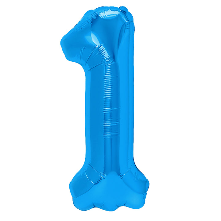 Balon foliowy cyfra 1 ciemnoniebieski 40cm