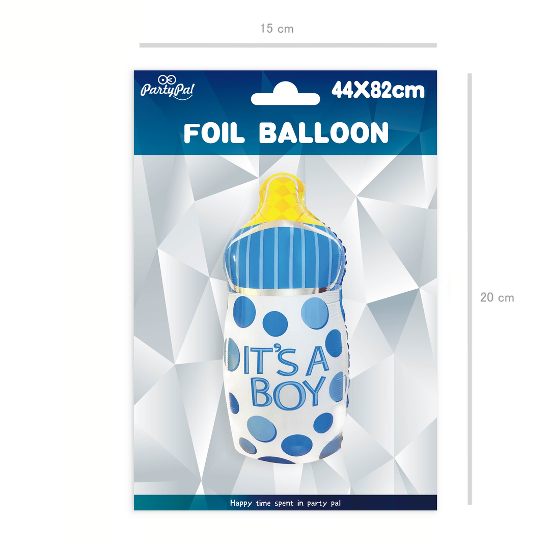 Balon foliowy Butelka It's a boy 44x82cm