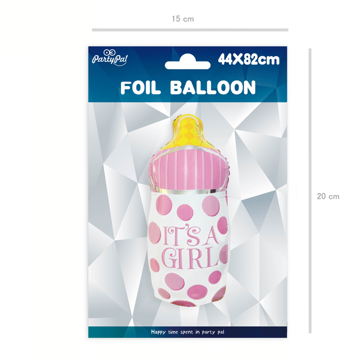 Balon foliowy Butelka It's a girl 44x82cm
