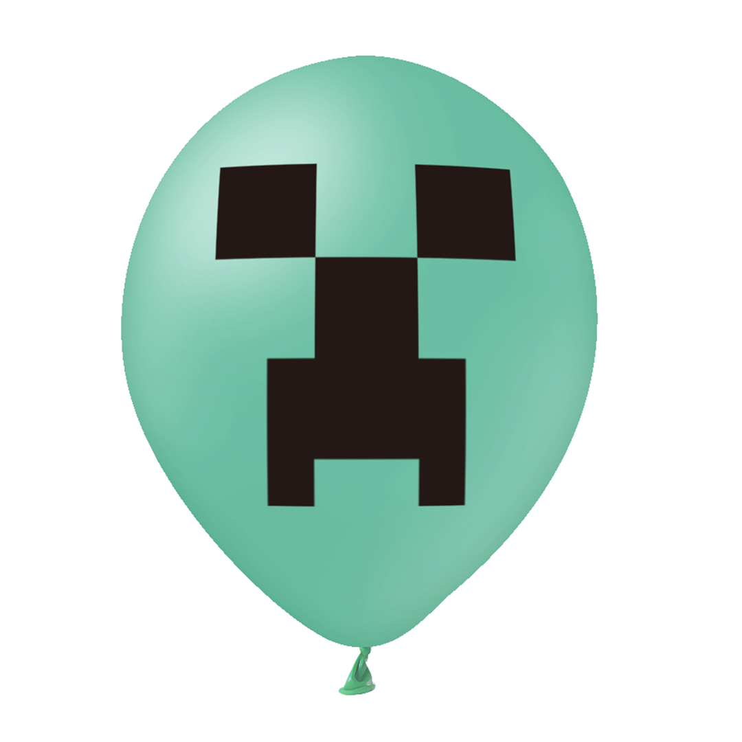 Balony 12cali zielone gamingowe 12szt