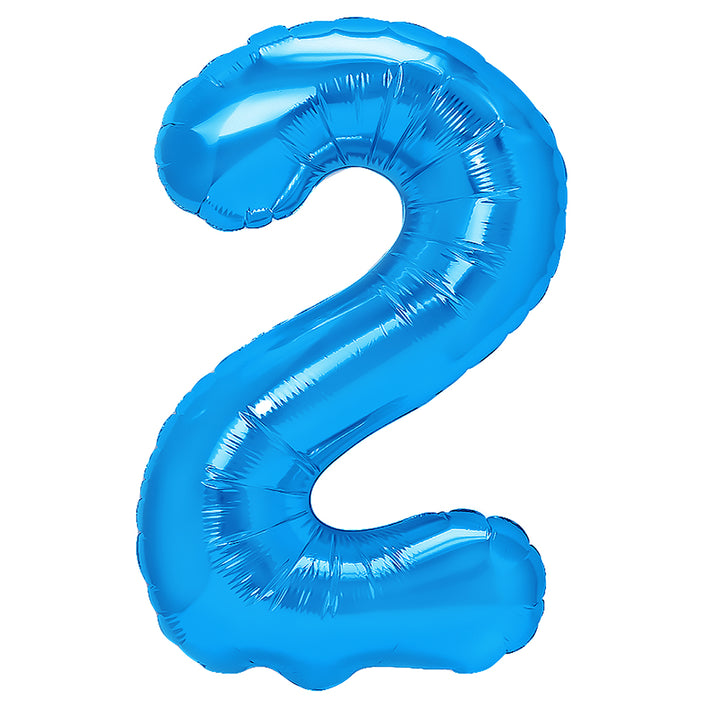 Balon foliowy cyfra 2 ciemnoniebieski 40cm