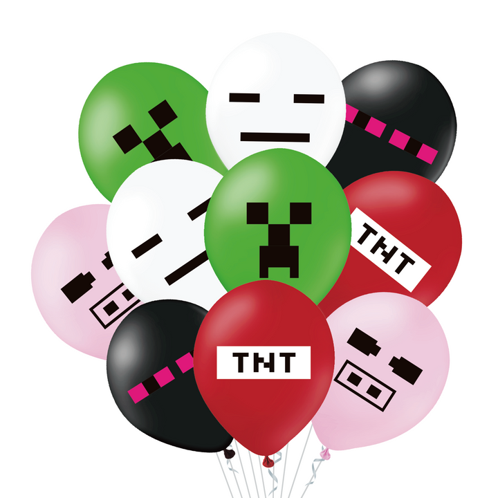Balony 12cali mix color gamingowe 10szt
