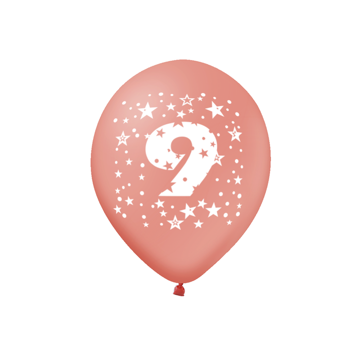 Balony kolorowe z cyfrą 9