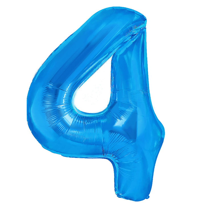 Balon foliowy cyfra 4 ciemnoniebieski 40cm