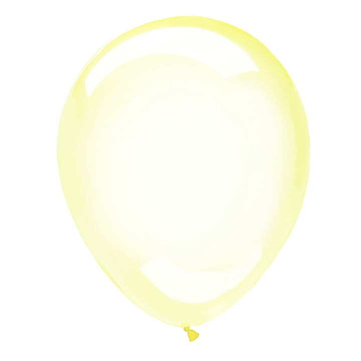 Balony transparentne jasne żółte 10cali 12szt.