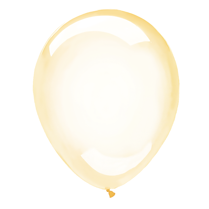 Balony transparentne pomarańczowe 10cali 12szt.