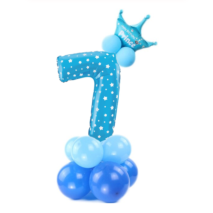 Zestaw balonów niebieskich 7