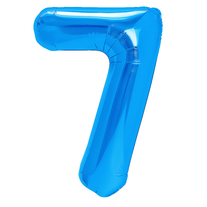 Balon foliowy cyfra 7 ciemnoniebieski 40cm