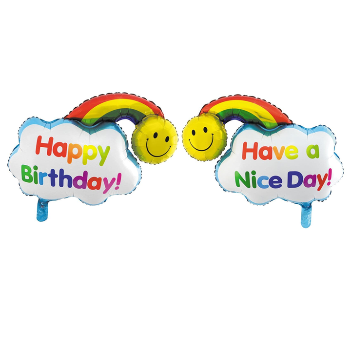 Balon foliowy Tęcza 44x29cm - OUTLET