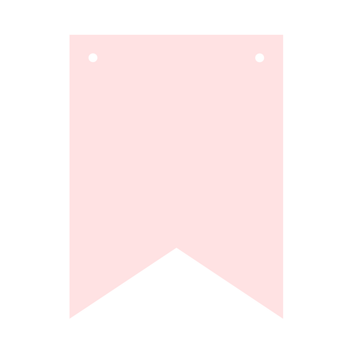 Baner DIY 16 cm - różowy