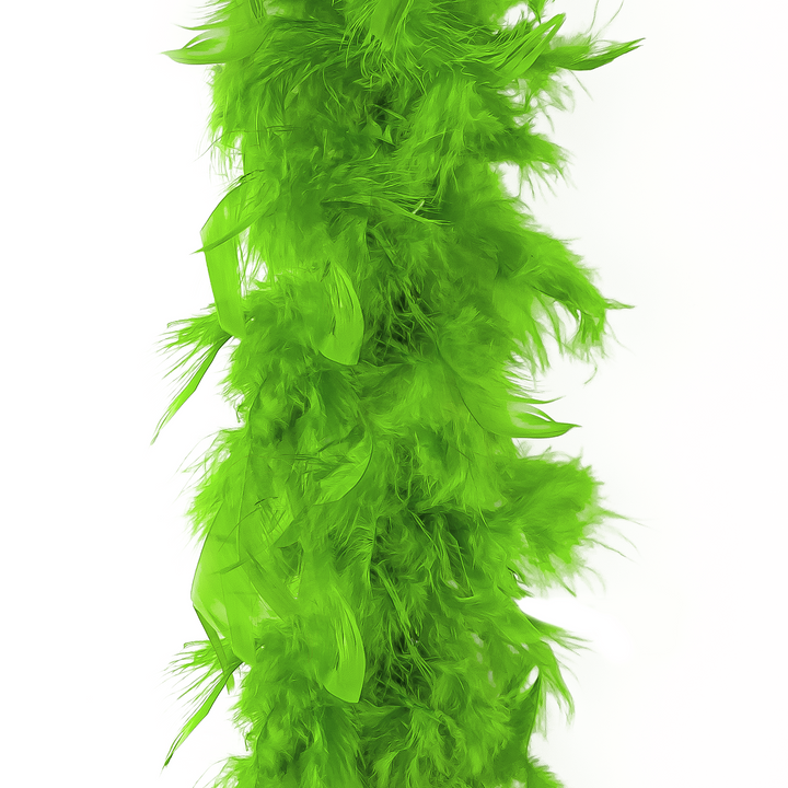Boa z piór zielone 190cm